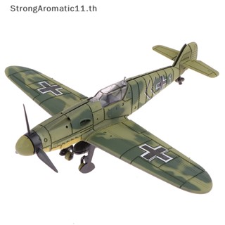 Strongaromatic บล็อกตัวต่อโมเดลเครื่องบินรบ 1/49 WWII German BF109 UK Hurricane Fighter 4D สําหรับเด็กผู้ชาย 1 ชิ้น