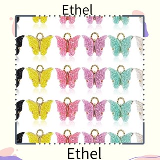 Ethel1 จี้สร้อยข้อมืออะคริลิค รูปผีเสื้อ กว้าง 14 มม. ยาว 16 มม.