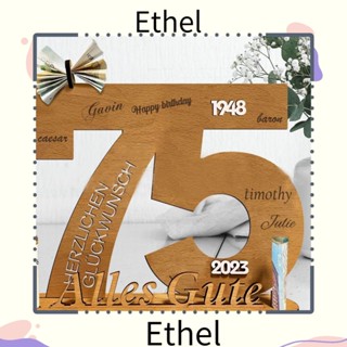 Ethel1 ป้ายไม้ ของขวัญวันเกิด วันครบรอบ