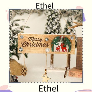 Ethel1 จี้แผ่นประตู คริสต์มาส น่ารัก เครื่องประดับผนัง