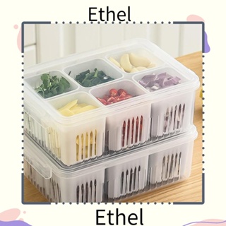 Ethel1 กล่องเก็บผัก หัวหอม เนื้อสัตว์ ในตู้เย็น