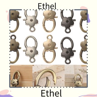 Ethel1 ตะขอคาราบิเนอร์ รูปดอกพลัม คุณภาพสูง อุปกรณ์เสริม สําหรับเย็บกระเป๋า เข็มขัด 2 ชิ้น