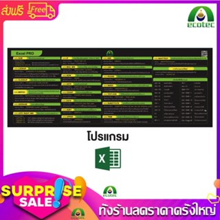 แผ่นรองเมาส์คีย์ลัดภาษาไทย ขนาดใหญ่ ของขวัญ แผ่นรองคีย์บอร์ด อุปกรณ์สำนักงาน Mouse Pad Shortcut Keys