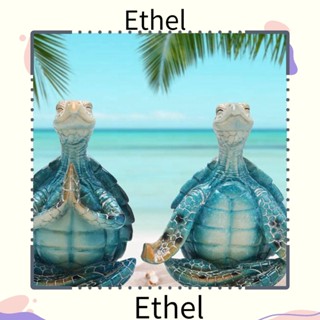 Ethel1 ฟิกเกอร์เต่า โยคะ สําหรับตกแต่งบ้าน ออฟฟิศ