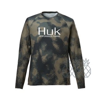 Huk เสื้อตกปลา แขนยาว UPF 50 ระบายอากาศ แห้งเร็ว ป้องกันรังสียูวี สําหรับตกปลา