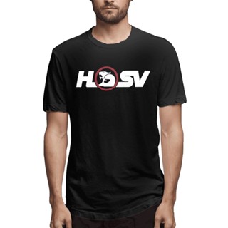 เสื้อยืดคอกลม ผ้าฝ้าย พิมพ์ลายโลโก้ Hsv สไตล์พังก์ สําหรับผู้ชาย และผู้ใหญ่