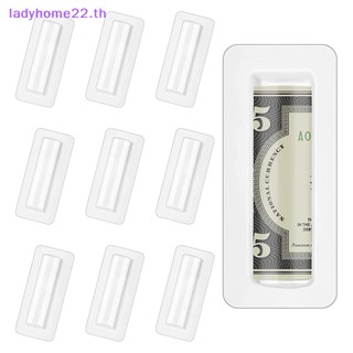 Doulady กระเป๋าใส่บัตรเงินสด ลิปบาล์ม พลาสติก ทรงโดม กันน้ํา พร้อมสติกเกอร์ DIY 25 50 ชิ้น TH