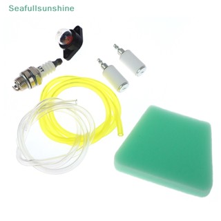 Seaf&gt; ชุดท่อกรองน้ํามันเชื้อเพลิง สําหรับเลื่อยโซ่ UEL LINE PRIMER Bulb Air Filter Kit For POULAN, For McCULLOCH 7 ชิ้น ต่อชุด