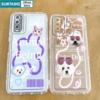 SUNTAIHO เคสซิลิโคนนิ่ม แบบใส ลายการ์ตูนสุนัข สําหรับ Vivo Y17 Y15 Y11 Y12 Y12i Y20S Y20G Y20 Y12S Vivo Y11s Vivo Y20A Y20G Vivo Y91 Vivo Y95 Vivo U1 Y1S