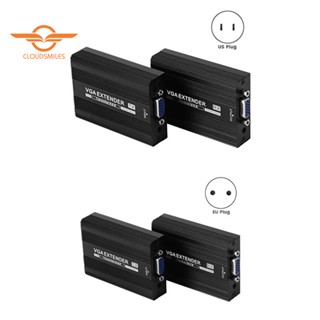 เครื่องรับส่งสัญญาณเสียง VGA RJ45 VGA 150 เมตร รองรับพาวเวอร์ซัพพลาย POE