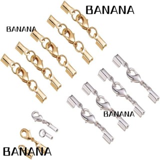 Banana1 พับสาย ทองเหลือง เงิน ทอง บรอนซ์ สายหนังสีดํา งานฝีมือ DIY ปลายสายหนัง แฮนด์เมด คู่รัก