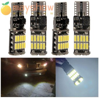 Mayshow หลอดไฟ LED COB 12V สีขาว สําหรับติดป้ายทะเบียนรถยนต์ 4 ชิ้น