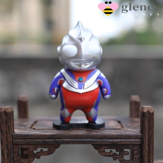 Glenes โมเดลฟิกเกอร์ PVC รูปการ์ตูนอนิเมะ Ulraman Tiga Q Version Ulraman Tiga Ulraman ขนาด 9.5 ซม. ของเล่นสําหรับเด็ก