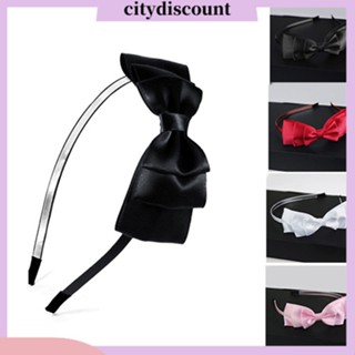 &lt;citydiscount&gt; ที่คาดผม ประดับโบว์ ขนาดใหญ่ แฟชั่นสําหรับผู้หญิง ของขวัญคริสต์มาส