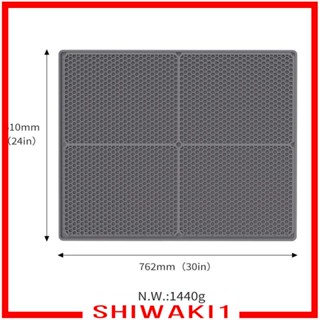 [Shiwaki1] แผ่นดักทรายแมว แบบสองชั้น ลายรังผึ้ง สําหรับปูพื้น