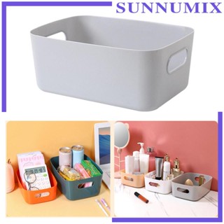 [Sunnimix] ตะกร้าเก็บเครื่องสําอาง จัดระเบียบลิ้นชัก พร้อมที่จับ สําหรับตู้เสื้อผ้า ห้องเด็กเล่น