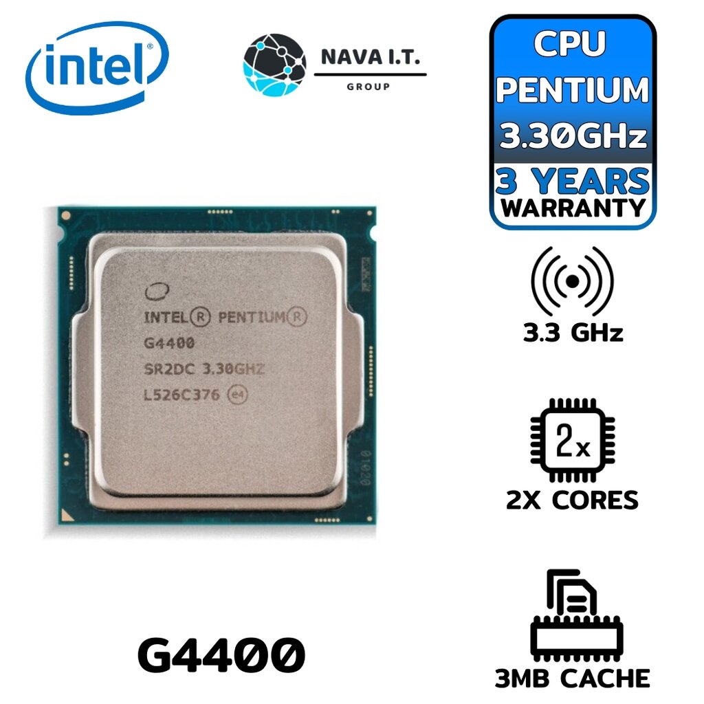 ❌สินค้ามือสอง❌ (963) สินค้าไม่มีกล่อง INTEL PENTIUM G4400 3.30 GHz CPU รับประกัน 3ปี