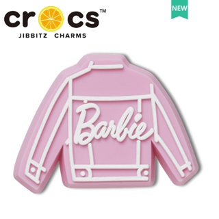 barbie jibbitz crocs แท้  ตัวติดรองเท้า แจ็กเก็ตบาร์บี้ สีชมพู อุปกรณ์เสริม สําหรับตุ๊กตาบาร์บี้