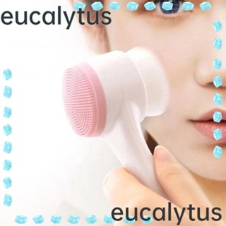 Eucalytus1 แปรงล้างหน้า สองด้าน สําหรับทําความสะอาดผิวหน้า 2023