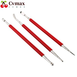 Cvmax ปากกาแกะสลัก สเตนเลส สีแดง แบบมืออาชีพ