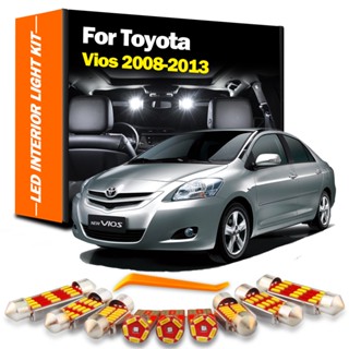 หลอดไฟแคนบัส LED 8 ชิ้น สําหรับ Toyota Vios 2008 2009 2010 2011 2012 2013