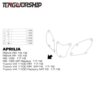 สไตล์ใหม่ APRILIA RSV4 แผ่นป้องกันไฟหน้ารถยนต์ ดัดแปลง