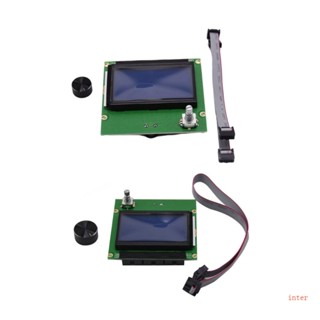 Inter บอร์ดควบคุมหน้าจอ LCD 12864 สําหรับเครื่องพิมพ์ 3D RAMPS 1 4