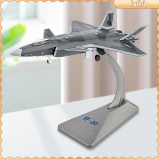 [Lslhj] โมเดลเครื่องบินจําลอง Diecast J-20 1/144 สําหรับตั้งโต๊ะ