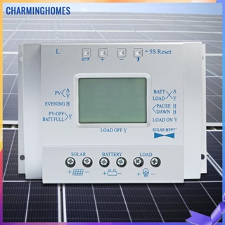 ★ บ้านที่มีเสน่ห์ ★ แผงควบคุมการเก็บประจุพลังงานแสงอาทิตย์ 12V 24V หน้าจอ LCD 60A