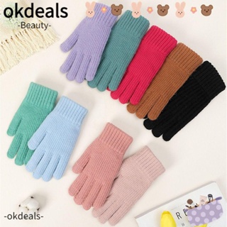 Okdeals ถุงมือกันหนาว กันลม กันหนาว ใช้งานกลางแจ้ง ทุกนิ้ว