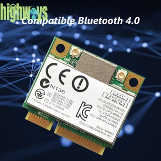 อะแดปเตอร์การ์ดเครือข่ายไร้สาย 300Mbps Mini PCI-E 2.4G 5G บลูทูธ 4.0 WiFi