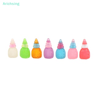 &lt;Arichsing&gt; ขวดนมเรซิ่นเรืองแสง ขนาดเล็ก DIY สําหรับตกแต่ง ลดราคา 5 ชิ้น