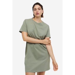 H&amp;M ชุดเดรสเสื้อยืดคอตตอน Woman Cotton T-shirt dress 0841434_1