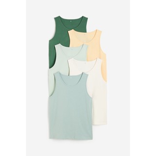 H&amp;M  Man 5-pack vest tops Regular Fit 0863626_1