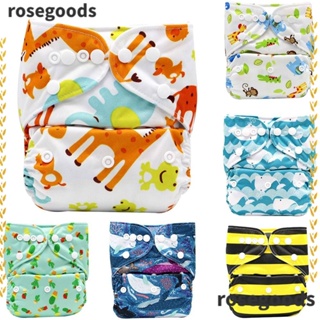 Rosegoods1 ผ้าอ้อมเด็ก ซักได้ ปรับได้ กันน้ํา นํากลับมาใช้ใหม่ได้ ผ้าอ้อมว่ายน้ําเด็ก