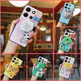 Dirt-resistant Anti-knock Phone Case For infinix Note30 4G/X6833B Cute TPU Kickstand Soft Case Silicone Back Cover