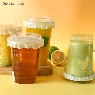 Outstanding ใหม่ กระดาษฟิล์มกันรั่วซึม กันรั่วซึม สําหรับแก้วชานม กาแฟ 500 ชิ้น