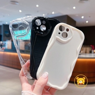 เคสโทรศัพท์มือถือแบบนิ่ม TPU ใส ลายคลื่นครีมน่ารัก สําหรับ Infinix Hot 12i 2022 12 Play 20 4G 20i 20 Play 30 4G 30i 4G 30 Play 11 10 9 Play Smart 5