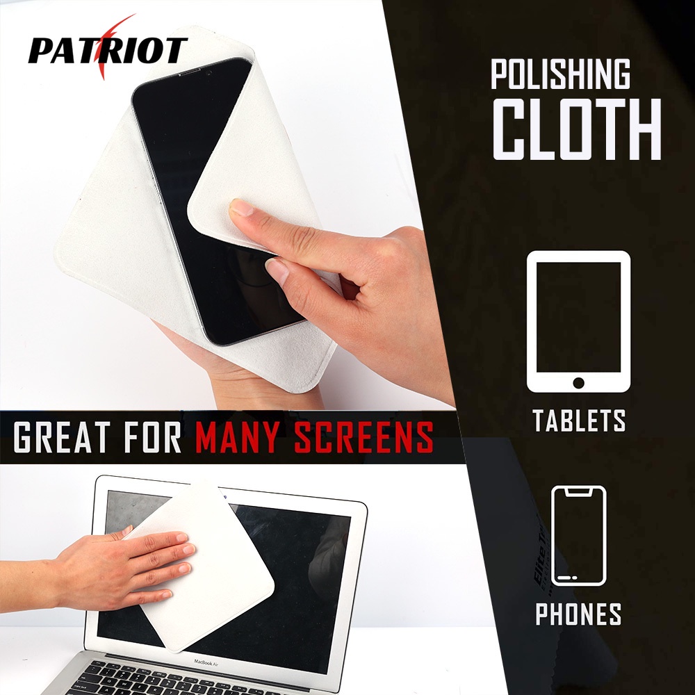 [PATRIO] ผ้าไมโครไฟเบอร์ ขนาด 16*16 ซม. สําหรับทําความสะอาดเลนส์กล้อง ทีวี แล็ปท็อป แท็บเล็ต โทรศัพท์ หน้าจออิเล็กทรอนิกส์