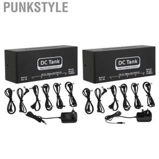 Punkstyle Guitar Power Supply  Metal Black Sturdy Durable Long Lasting Pedal for