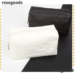 Rosegoods1 กระเป๋าเครื่องสําอาง ถุงกระดาษทิชชู่ มีซิป กันน้ํา