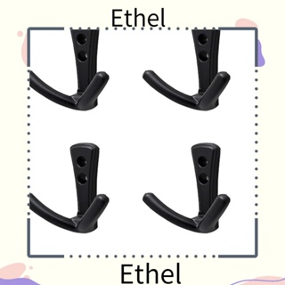 Ethel1 ตะขอแขวนผ้าขนหนู เสื้อโค้ท ผ้าพันคอ หมวก กุญแจ โลหะผสมสังกะสี คุณภาพสูง ทนทาน 4 ชิ้น