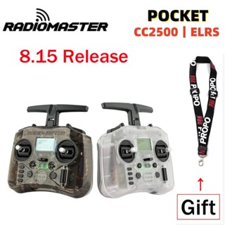 In Stock Radiomaster Pocket FCC Version Hall Gimbal Transmitter Remote Control Portable Lightweight Built In LED Light Foldable Antenna