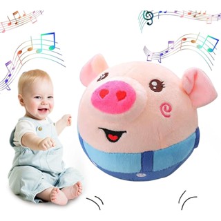 ของเล่นตุ๊กตาหมูเต้นรํา ร้องเพลง ชาร์จ USB สําหรับเด็กวัยหัดเดิน