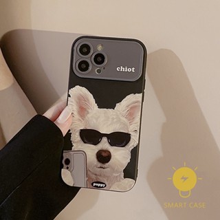 For เคสไอโฟน 14 Pro Max [Cute Puppy Sunglasses] เคส Phone Case For iPhone 14 Pro Max Plus 13 12 11 X XS Max XR SE 8 7 For เคสไอโฟน11 Ins Korean Style Retro Classic Couple Shockproof Protective TPU Cover Shell