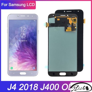 หน้าจอสัมผัสดิจิทัล LCD OLED J400 สําหรับ Samsung J4 2018 J400 J400F