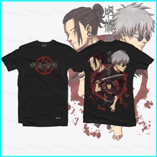 Star3 เสื้อยืดแขนสั้นลําลอง พิมพ์ลายกราฟิกอนิเมะ Jujutsu Kaisen Gojo Geto Toji แฟชั่นสําหรับผู้ชาย และผู้หญิง