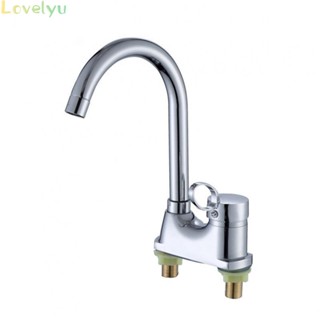 ⭐24H SHIPING ⭐Elegant and Durable Faucet with Chrome Finish for Double Hole Bathroom Washbasin