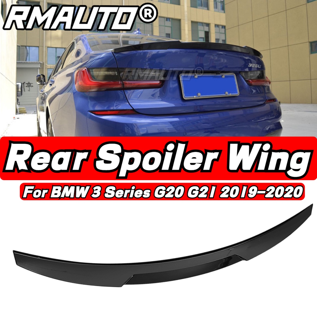 สปอยเลอร์คาร์บอนไฟเบอร์ สีดําเงา คุณภาพสูง สําหรับ BMW 3 Series G20