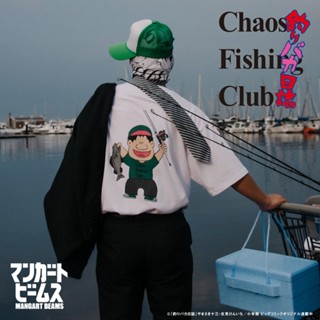 【พร้อมส่ง】เสื้อยืดแขนสั้น พิมพ์ลาย BEAMS CFC×TSURIBAKA HAMACHAN